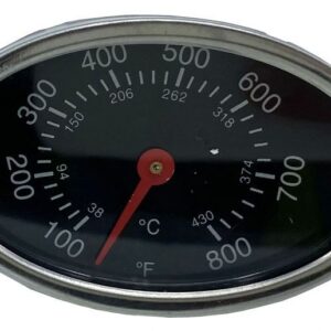 Lämpömittari ovaali 75 mm, mutteri kiinnitys anturitapista. Sopii Lucifer grillimalleihin Rox, Brant, Brandon, Millet.