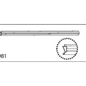 Palram osa no 981, kattolevyn alu lukkolista