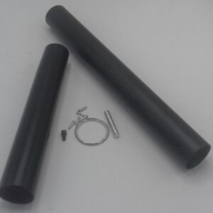 Jalkojen pystyputket ja kiinnikkeet.