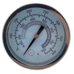 Kamado lämpömittari Lucifer Ontario. Lucifer Ontario -kamadogrillin lämpömittari.