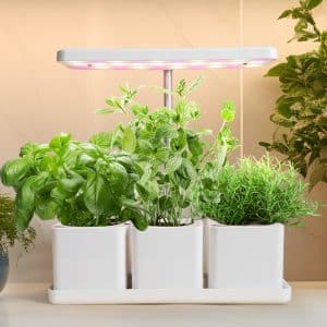 Strömsö yrttivalaisin 3 ruukulla - kasvivalo himmentimellä ja ajastimella